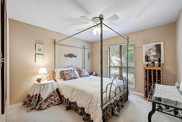 217 Fox Xing, Burnet, TX 78611 - carpeted bedroom featuring baseboards and a ceiling fan