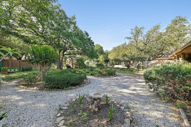 217 Fox Xing, Burnet, TX 78611 - view of yard with fence