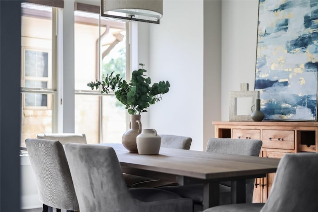 view of dining room