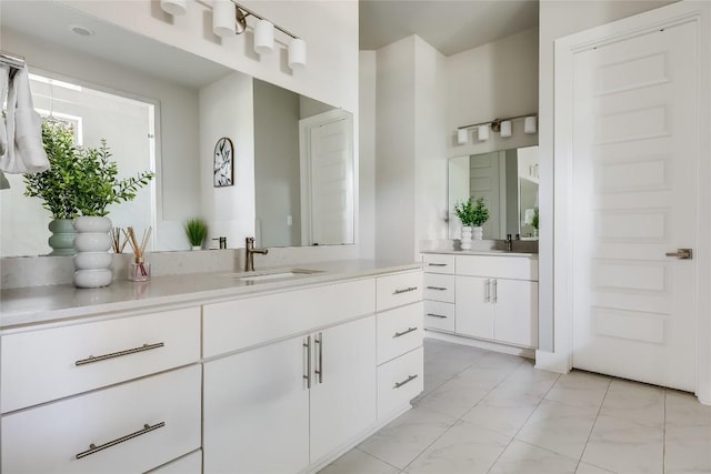 bathroom with vanity
