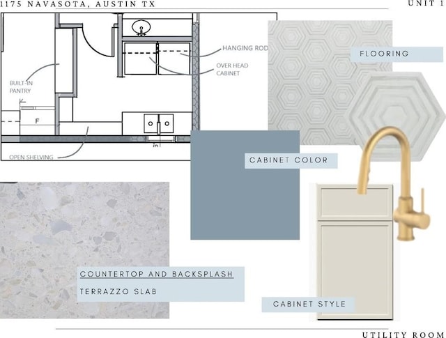 1175 Navasota St Unit 1, Austin, TX 78702 - floor plan / room layout