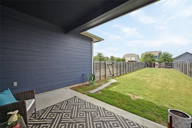 8716 Mina Dr, Austin, TX 78747 - fenced backyard with a patio