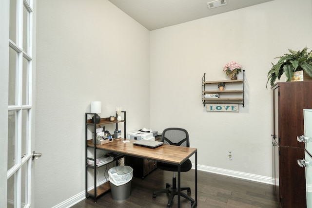 2909 Saint Paul Rivera, Round Rock, TX 78665 - office space with dark wood finished floors and baseboards