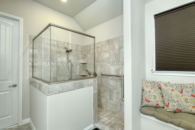2909 Saint Paul Rivera, Round Rock, TX 78665 - full bath featuring walk in shower and vaulted ceiling