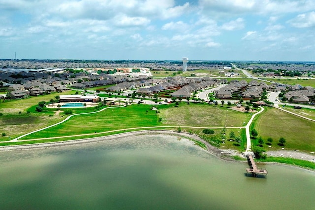 2909 Saint Paul Rivera, Round Rock, TX 78665 - aerial overview of property's location with nearby suburban area and a large body of water
