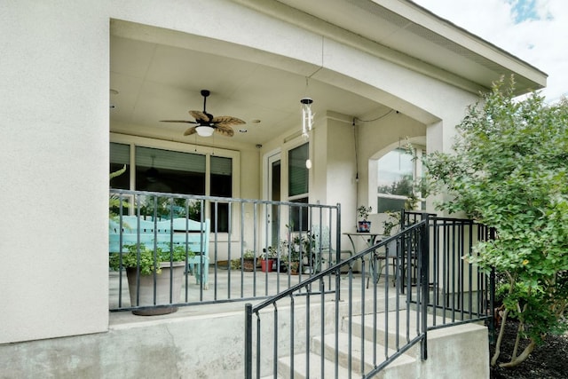 2909 Saint Paul Rivera, Round Rock, TX 78665 - view of patio / terrace with a ceiling fan