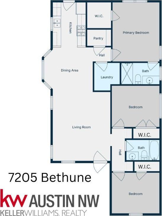 7205 Bethune Ave, Austin, TX 78752 - home floor plan