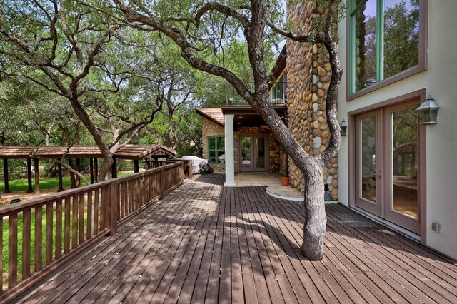 106 Sendera Bonita, Austin, TX 78734 - deck with french doors