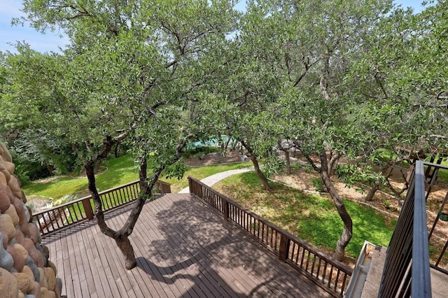106 Sendera Bonita, Austin, TX 78734 - deck featuring a lawn