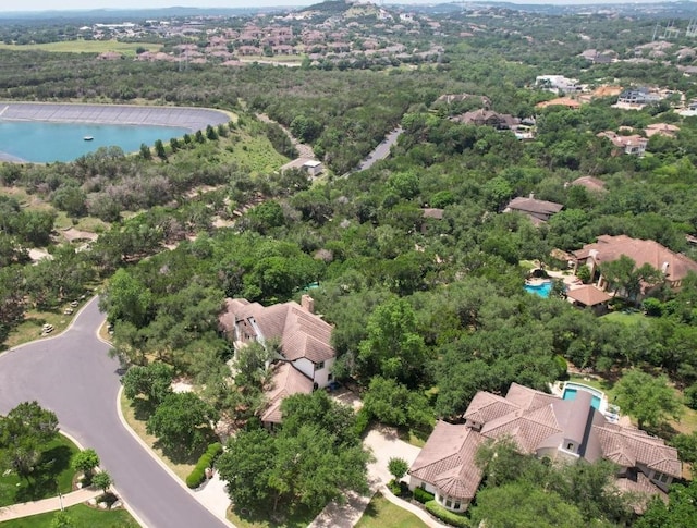 106 Sendera Bonita, Austin, TX 78734 - drone / aerial view of a nearby body of water and a forest