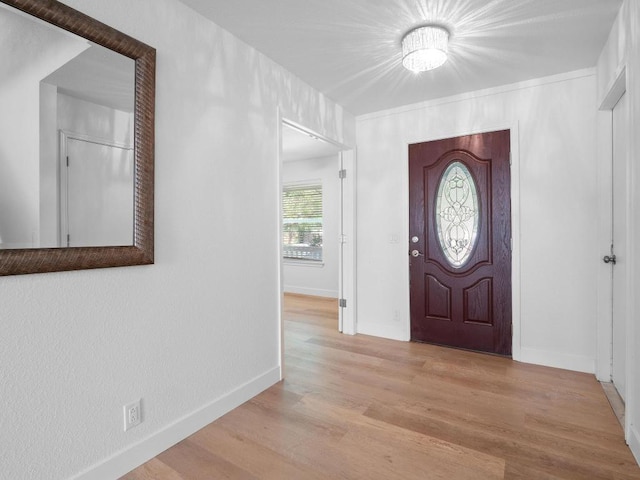 109 Orange Tree Ln, Georgetown, TX 78626 - entrance foyer with wood finished floors and baseboards