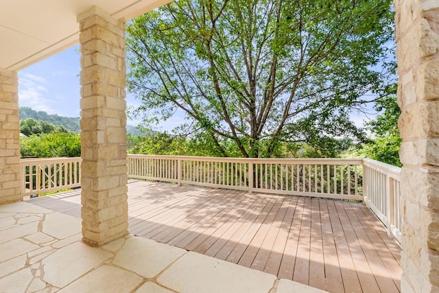 9604 Big View Dr, Austin, TX 78730 - view of wooden terrace