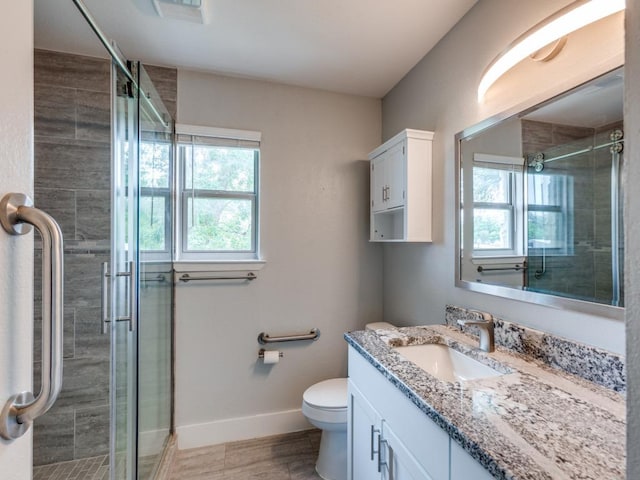 16721 Decker Creek Dr, Manor, TX 78653 - full bathroom featuring vanity and a stall shower