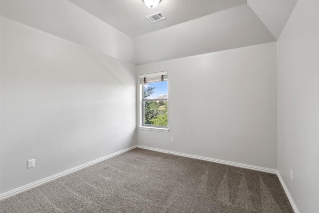 21816 Agarito Ln, Spicewood, TX 78669 - carpeted empty room with baseboards and lofted ceiling
