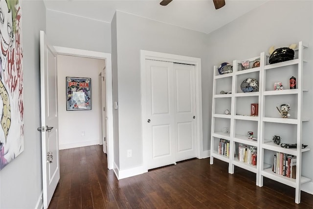 4612 Windy Brook Dr Unit A, Austin, TX 78723 - unfurnished bedroom featuring hardwood / wood-style floors, a closet, and baseboards