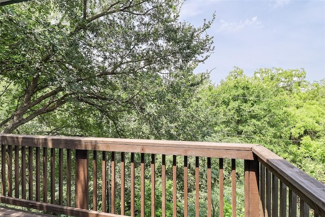 4612 Windy Brook Dr Unit A, Austin, TX 78723 - deck featuring a wooded view