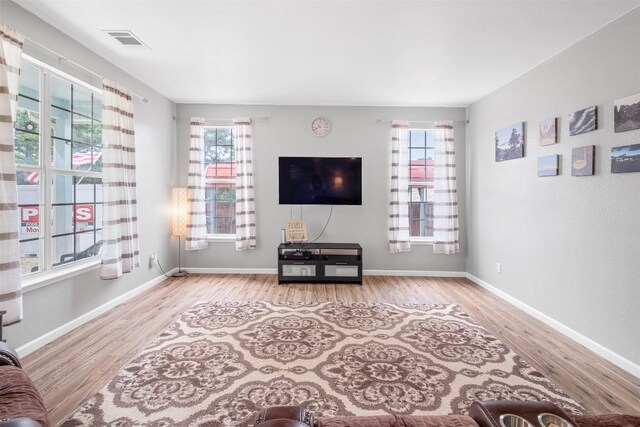 146 Long Shadow Dr, Bastrop, TX 78602 - living room with wood finished floors and baseboards