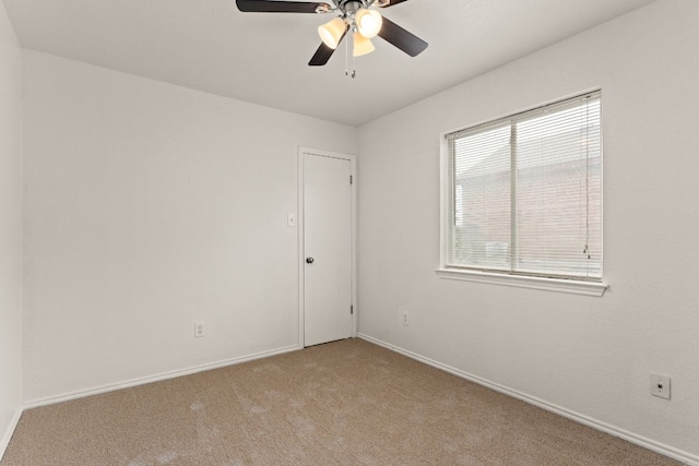 2605 Little Nolan Rd, Killeen, TX 76542 - carpeted empty room with a ceiling fan and baseboards