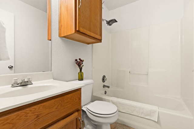 2605 Little Nolan Rd, Killeen, TX 76542 - bathroom with toilet, vanity, and  shower combination