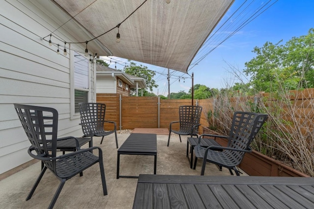 4801 Louis Ave Unit 1, Austin, TX 78721 - wooden deck with a patio area and a fenced backyard