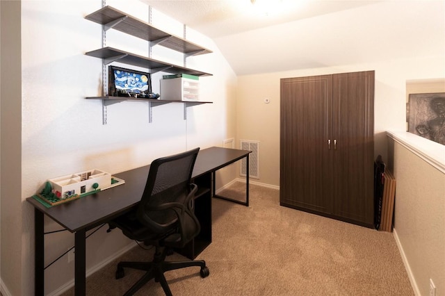 2418 Madeline Loop, Cedar Park, TX 78613 - office space featuring light colored carpet, lofted ceiling, and baseboards