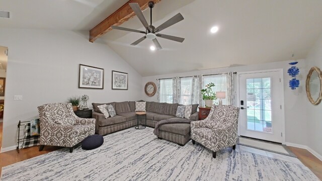 1127 Penion Dr, Austin, TX 78748 - living room with ceiling fan, wood finished floors, and recessed lighting