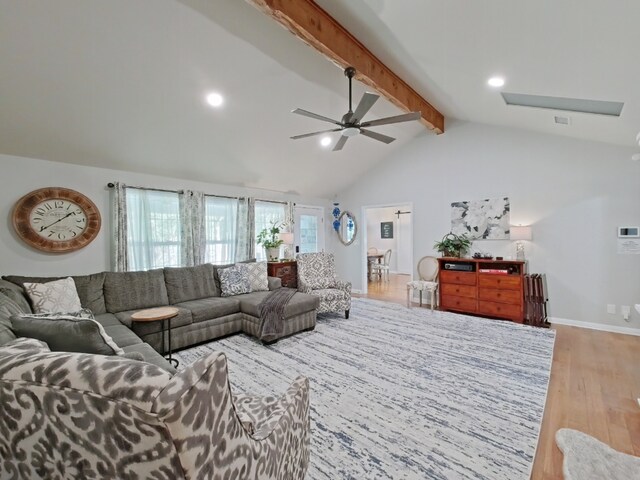 1127 Penion Dr, Austin, TX 78748 - living room featuring wood finished floors, ceiling fan, and recessed lighting