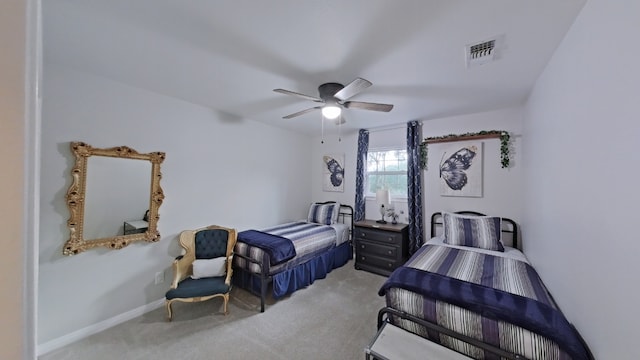 1127 Penion Dr, Austin, TX 78748 - carpeted bedroom with a ceiling fan and baseboards