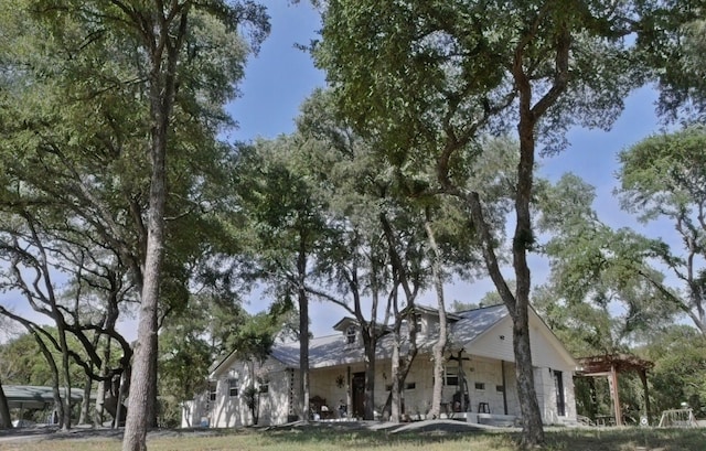 1127 Penion Dr, Austin, TX 78748 - view of front facade with covered porch