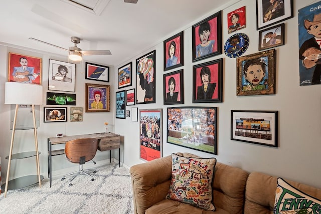 4107 Circletree Loop, Austin, TX 78731 - office area with baseboards