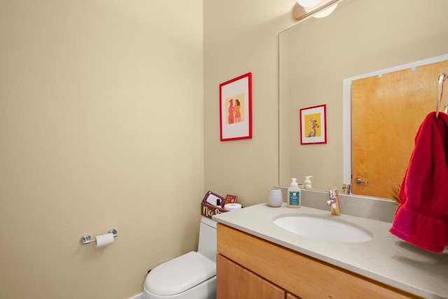 5309 Sendero Hills Pkwy, Austin, TX 78724 - half bathroom featuring vanity and toilet