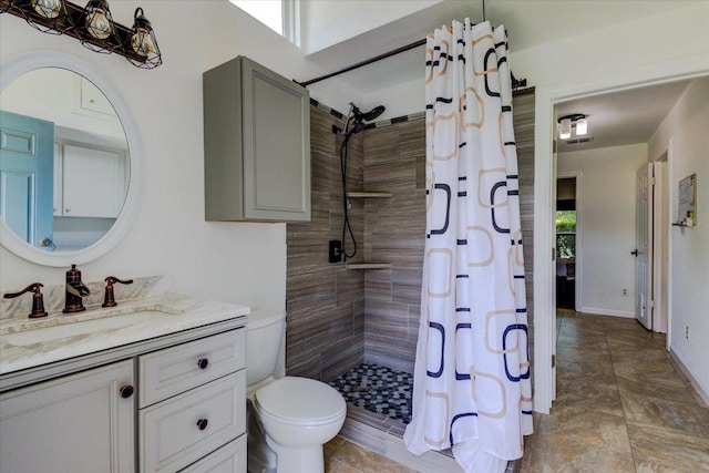 6022 Abilene Trl, Austin, TX 78749 - full bathroom with a tile shower and vanity