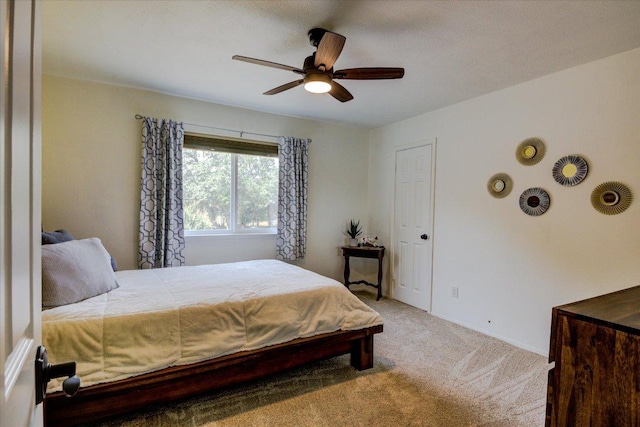 6022 Abilene Trl, Austin, TX 78749 - carpeted bedroom featuring ceiling fan