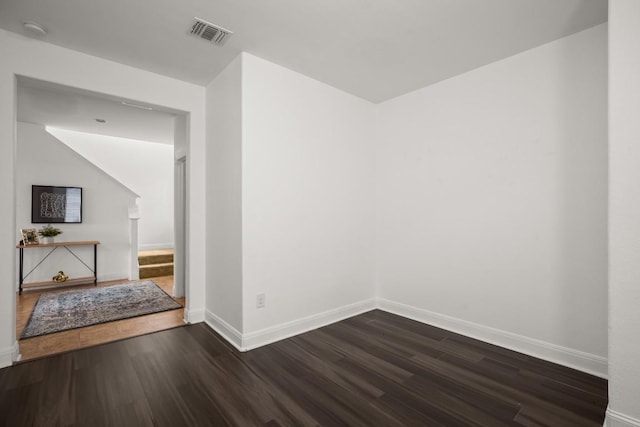 11325 Kirkland Hill Path, Austin, TX 78754 - unfurnished room featuring dark wood-style floors, baseboards, and a smoke detector