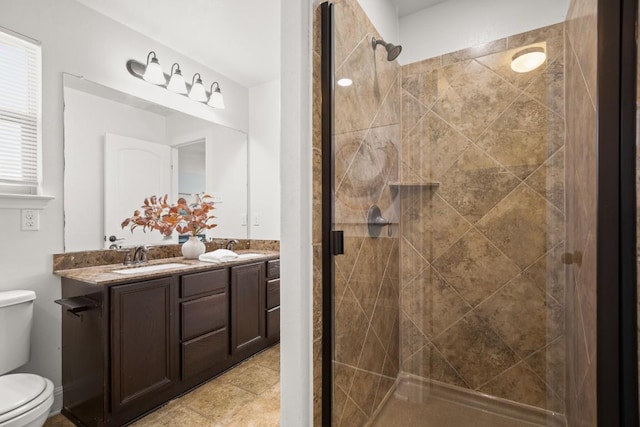11325 Kirkland Hill Path, Austin, TX 78754 - full bath featuring toilet, a shower stall, and double vanity