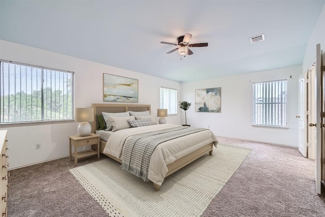 4712 Ramies Run, Austin, TX 78749 - carpeted bedroom with ceiling fan and baseboards
