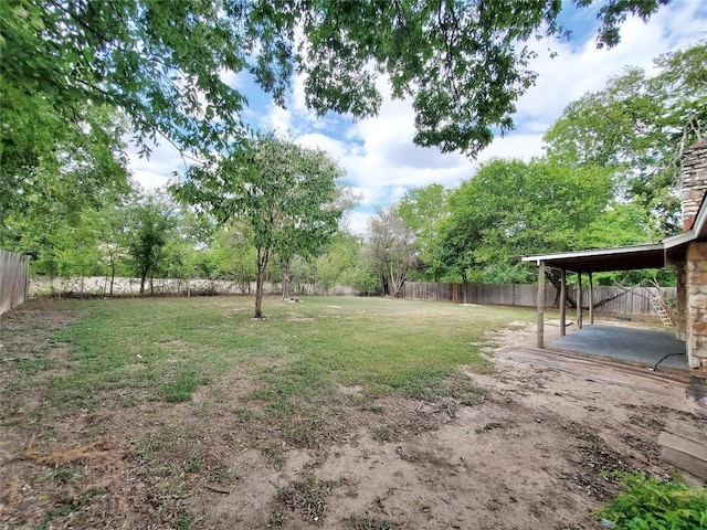 9512 Meadowheath Dr, Austin, TX 78729 - view of yard with a patio area