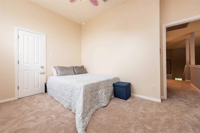 1006 Savanna Ln, Cedar Park, TX 78613 - bedroom with carpet flooring, baseboards, and lofted ceiling