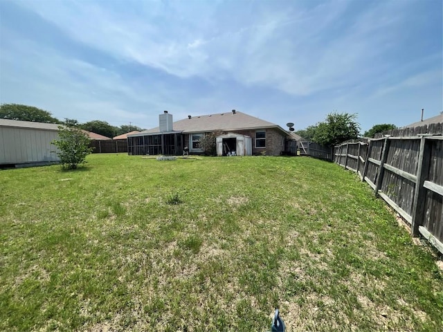 907 Vernon Dr, Copperas Cove, TX 76522 - view of yard featuring a sunroom
