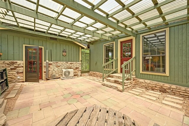10908 Slaughter Creek Dr, Austin, TX 78748 - view of patio / terrace featuring entry steps and a pergola