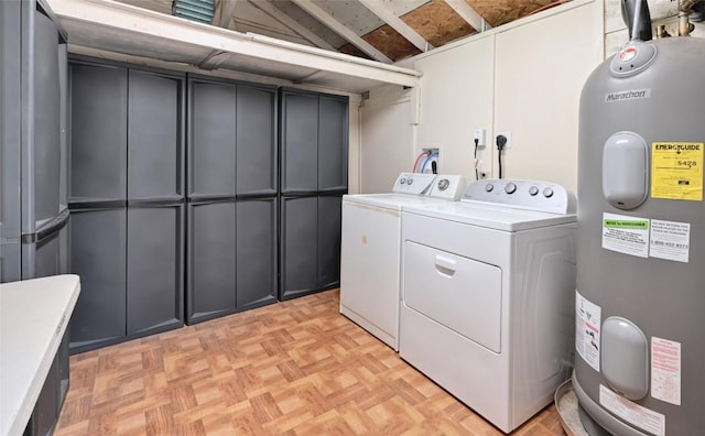 10908 Slaughter Creek Dr, Austin, TX 78748 - laundry room with water heater and washing machine and clothes dryer