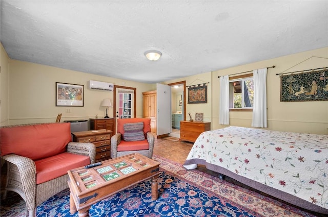 10908 Slaughter Creek Dr, Austin, TX 78748 - bedroom with a wall mounted AC and a textured ceiling