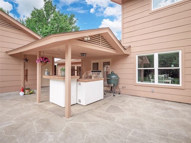 2702 Double Tree St, Round Rock, TX 78681 - view of patio / terrace with an outdoor bar and exterior kitchen