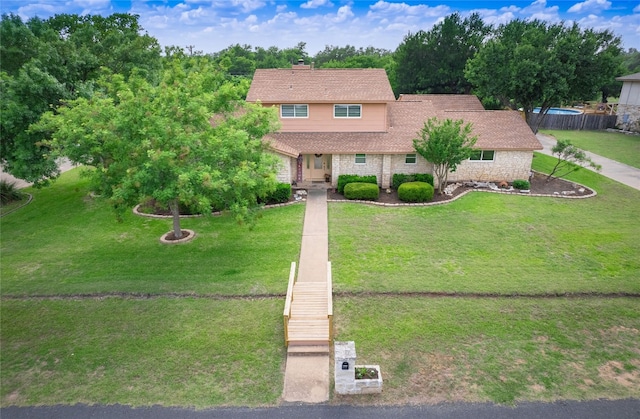 2702 Double Tree St, Round Rock, TX 78681 - view of front facade with a front yard