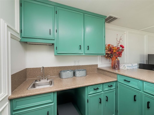 2702 Double Tree St, Round Rock, TX 78681 - kitchen featuring a sink and light countertops