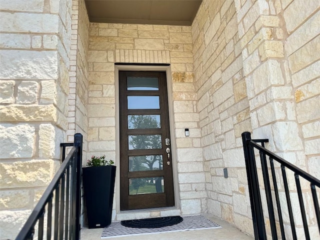 1162 Thicket Ln, New Braunfels, TX 78132 - view of exterior entry with stone siding