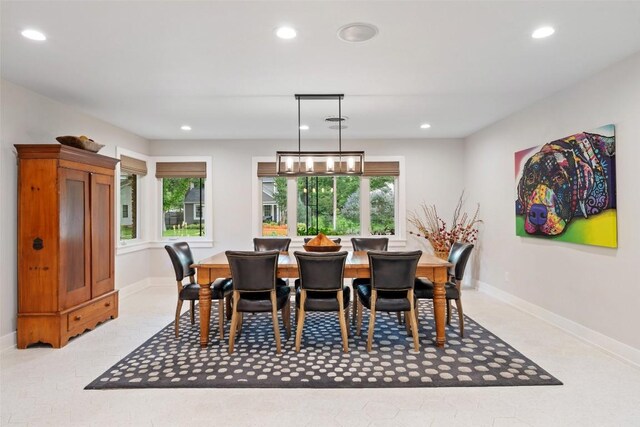 1254 S Church St, Georgetown, TX 78626 - dining space featuring recessed lighting, plenty of natural light, and baseboards