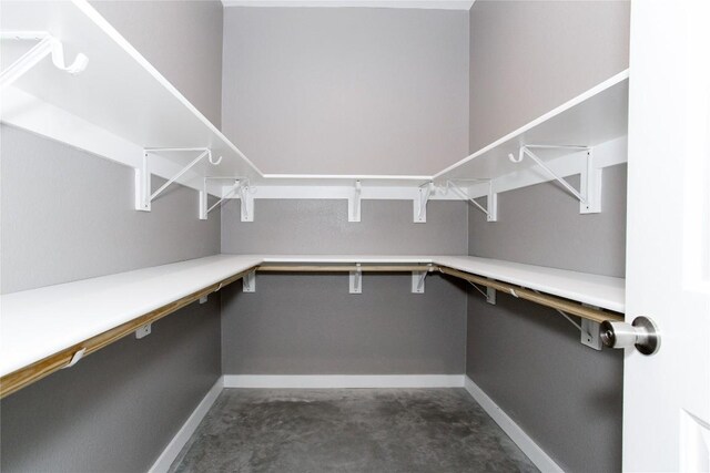 view of storage area