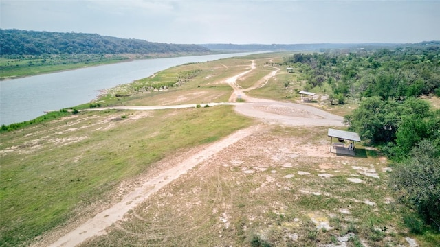 aerial view of a large body of water