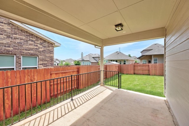316 Barrel Bnd, Georgetown, TX 78628 - fenced backyard featuring a patio area and a residential view